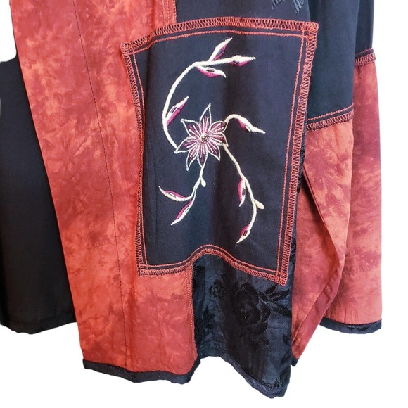 Drapers & Damons Womens Large Classy Black Orange Rayon Blazer Jacket Used - Picture 2 of 12